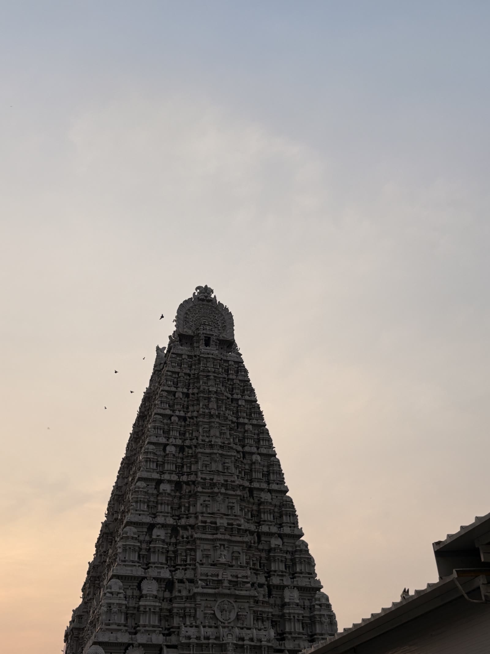 Templo de India al atardecer